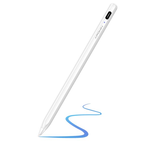 Kapasitiivinen kosketuskynä iOS:lle ja Androidille, USB-C-lataus, erittäin ohut, 8 tunnin akunkesto