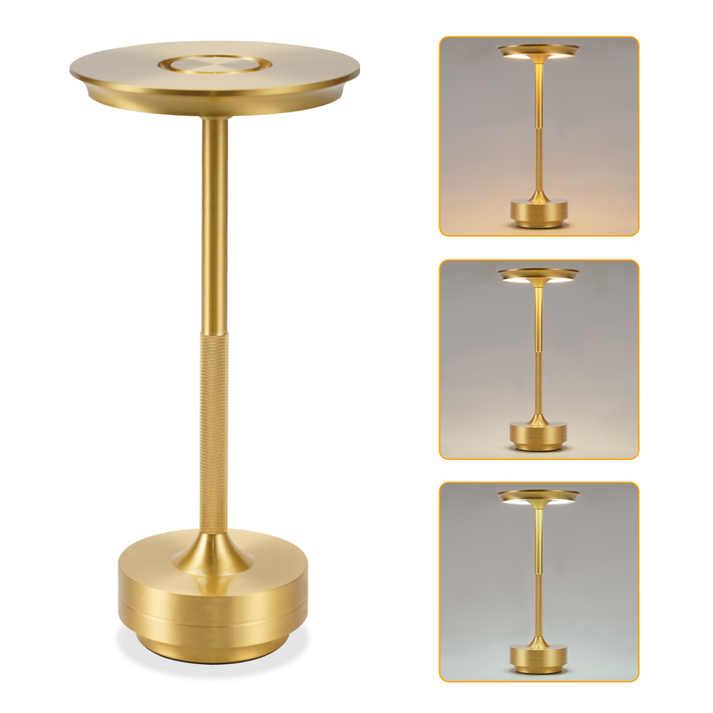 NETTLIFE Langaton paristokäyttöinen yöpöytävalaisin - Himmennettävä kosketus-LED-pöytävalaisin USB-ladattavalla akulla