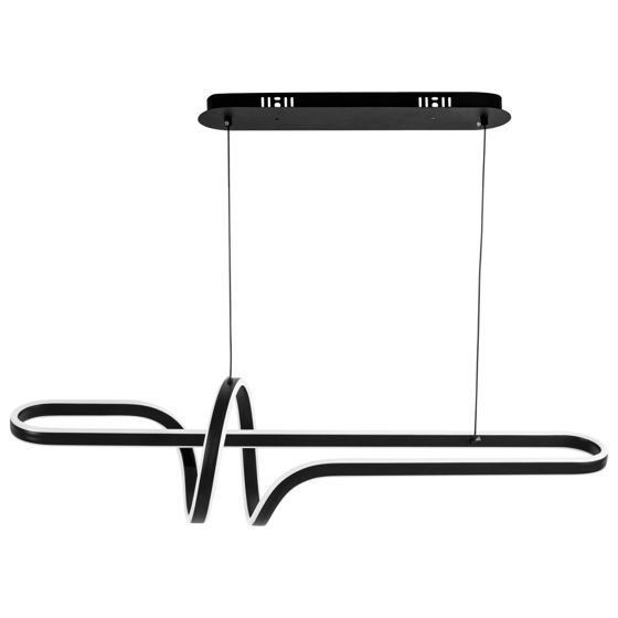 TOOLIGHT riippuva kattovalaisin LED G038-CP musta, 98x98x24cm