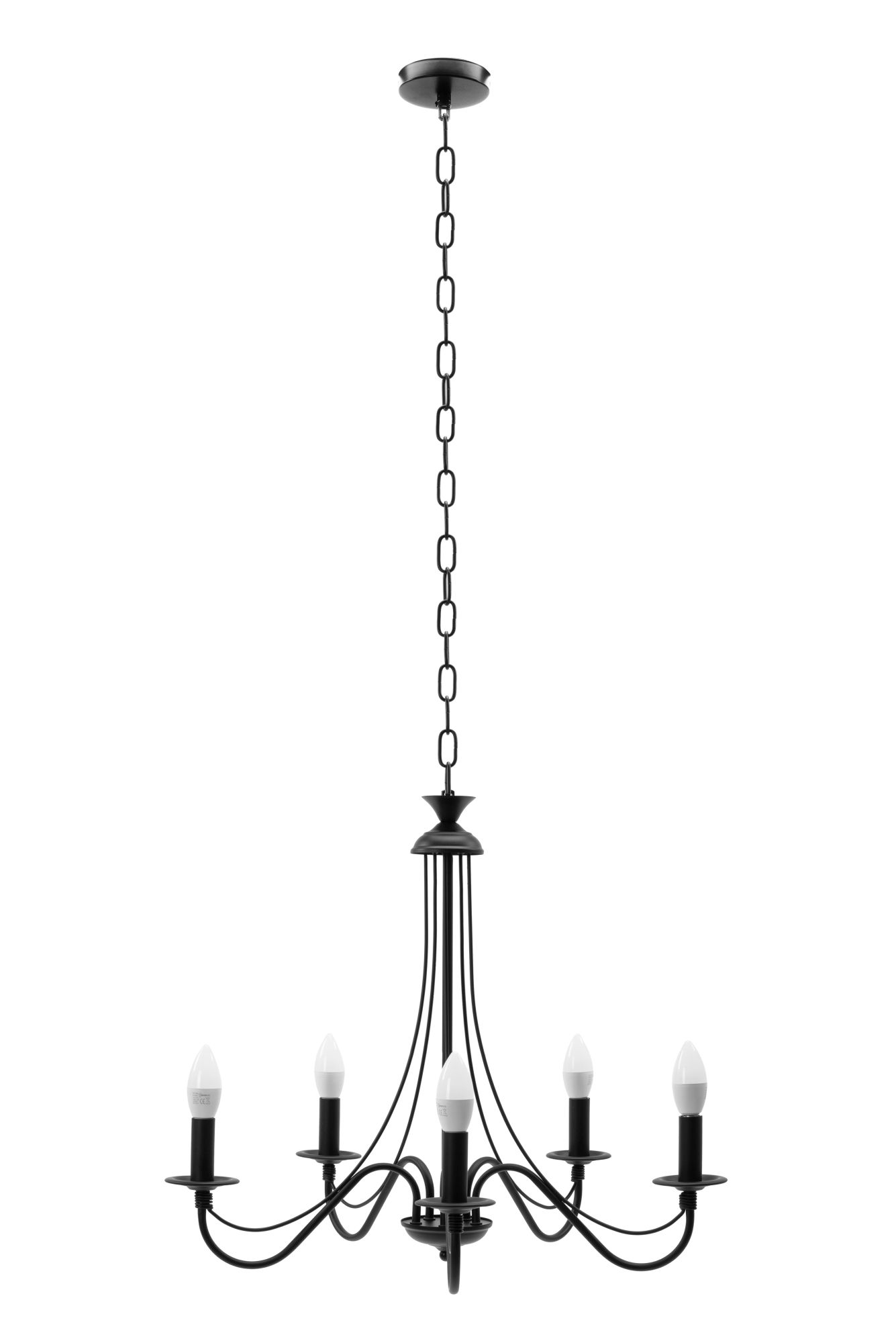 TOOLIGHT riippuva kattovalaisin APP647-5CP musta, 60x60x110cm