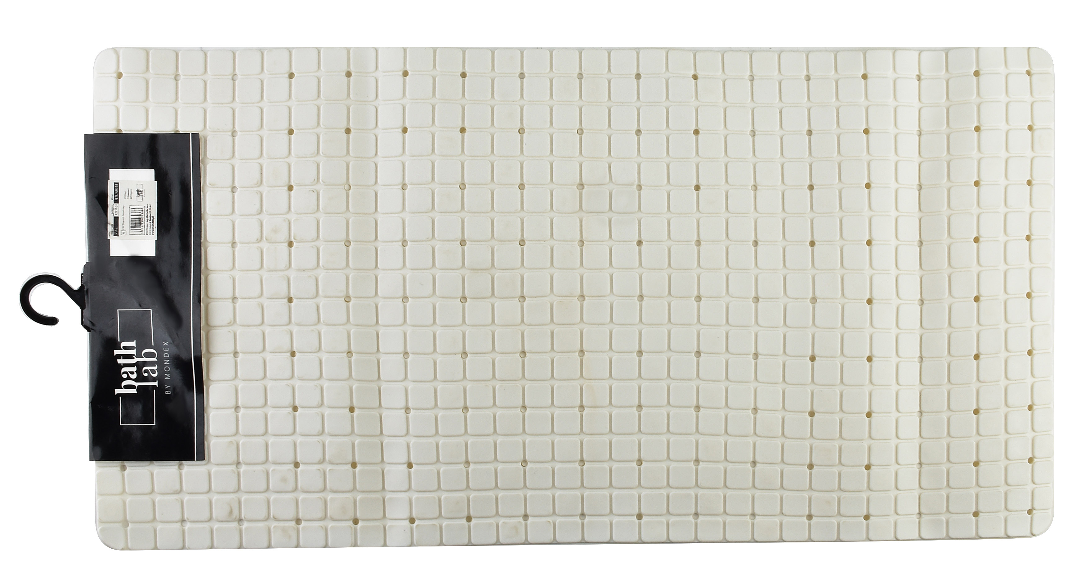 Kylpyhuonematto polyesteri ZAC HTUA0368 40x80 cm valkoinen 1 kpl