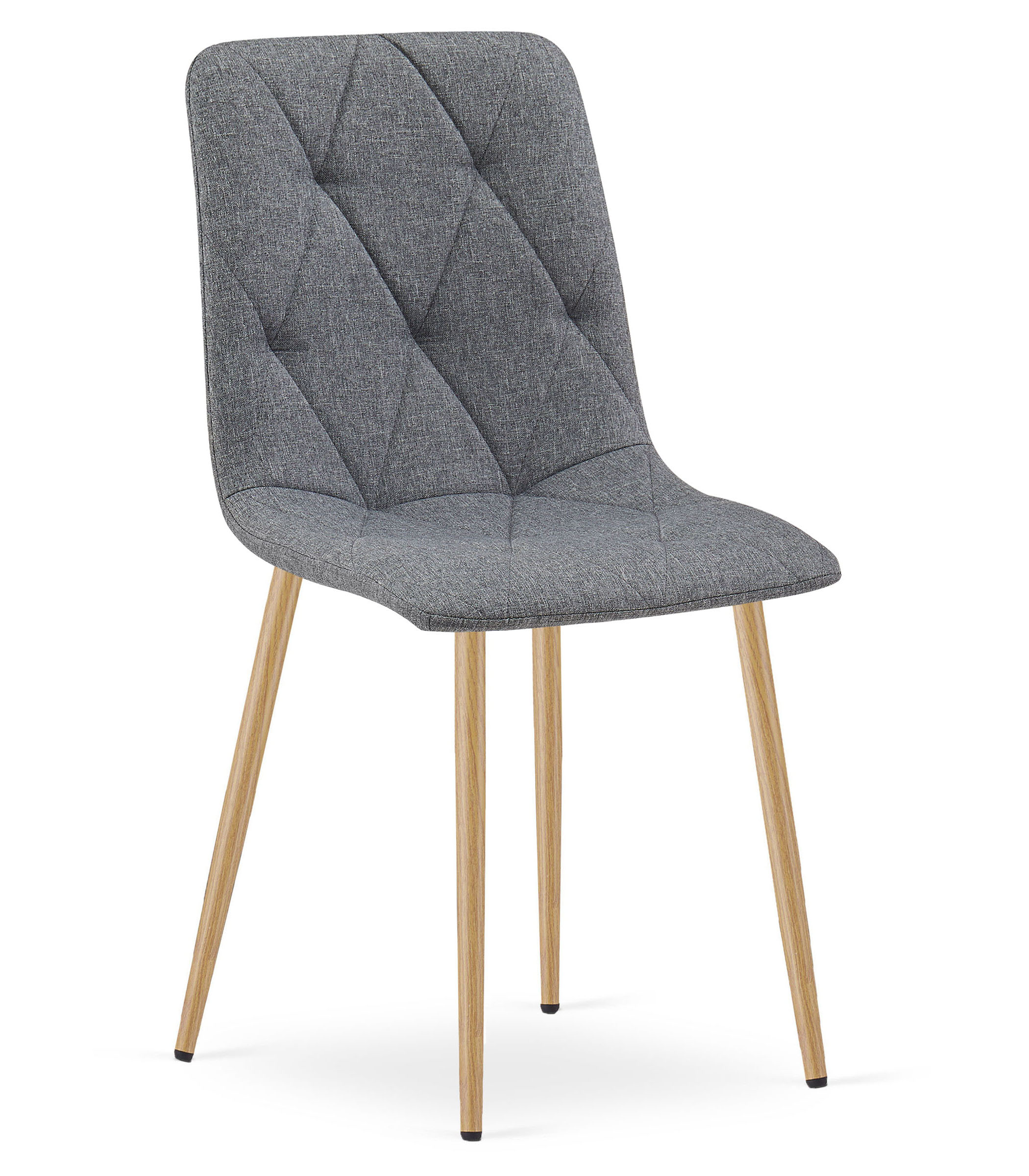 LIBRA-tuoli, tummanharmaa kangas, puunväriset jalat (1 kpl)