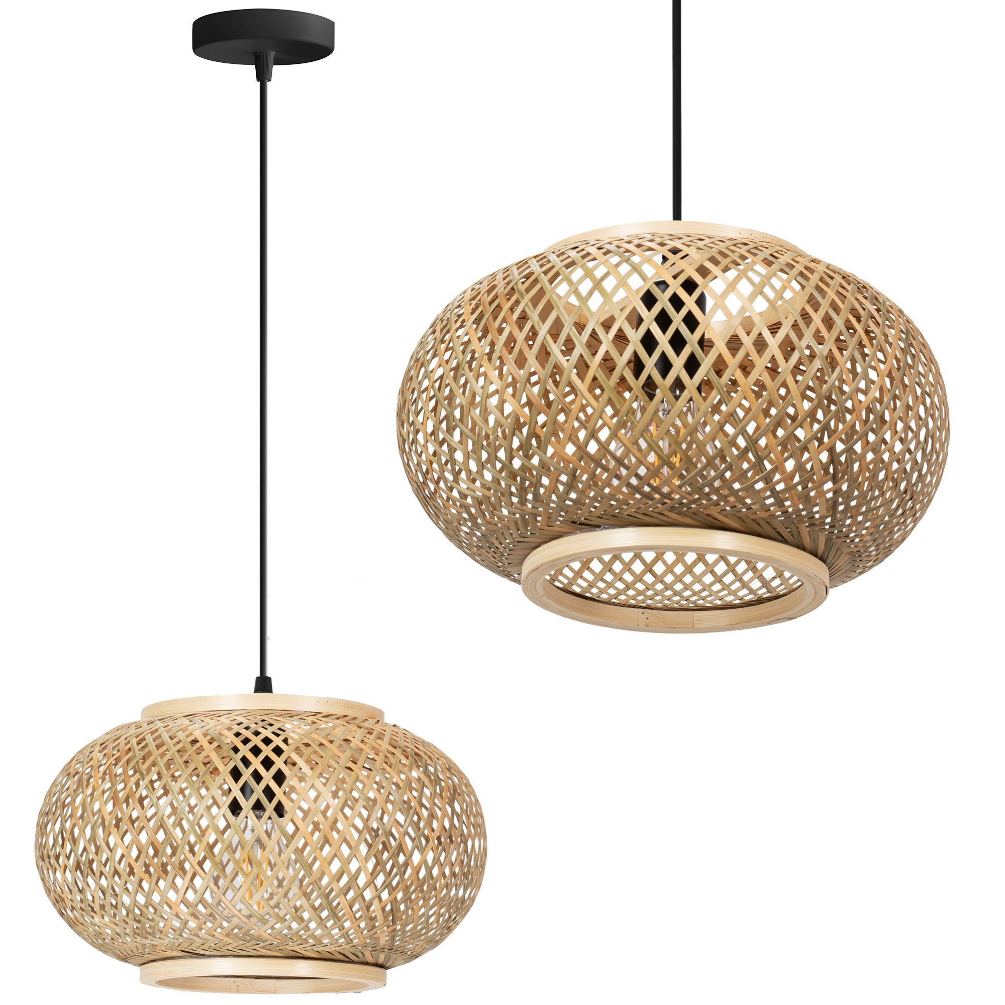 TOOLIGHT riippuva kattovalaisin APP1247-1CP BOHO beige, 30x10x17cm