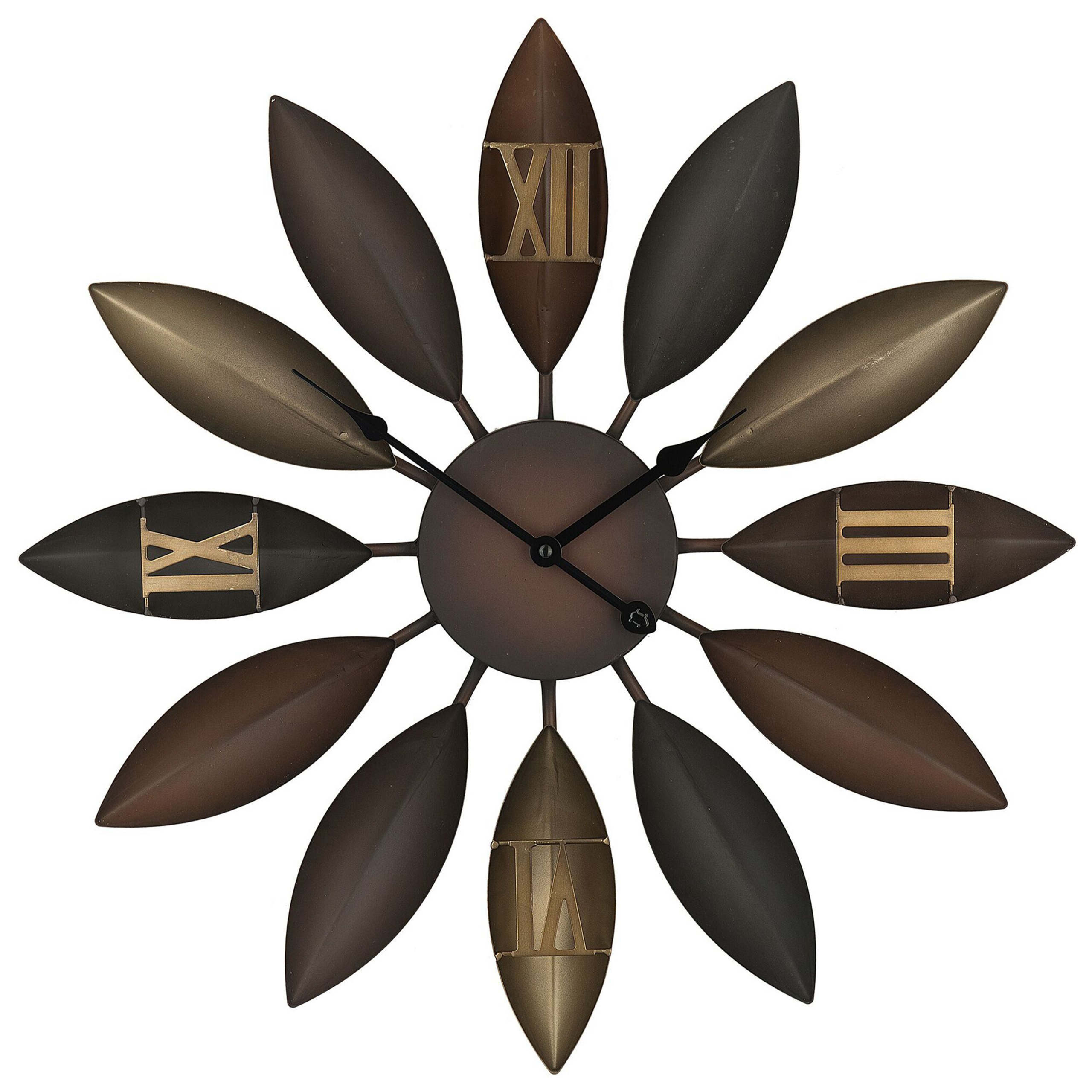 Seinäkello BEINWIL 55 cm metalli Ruskea