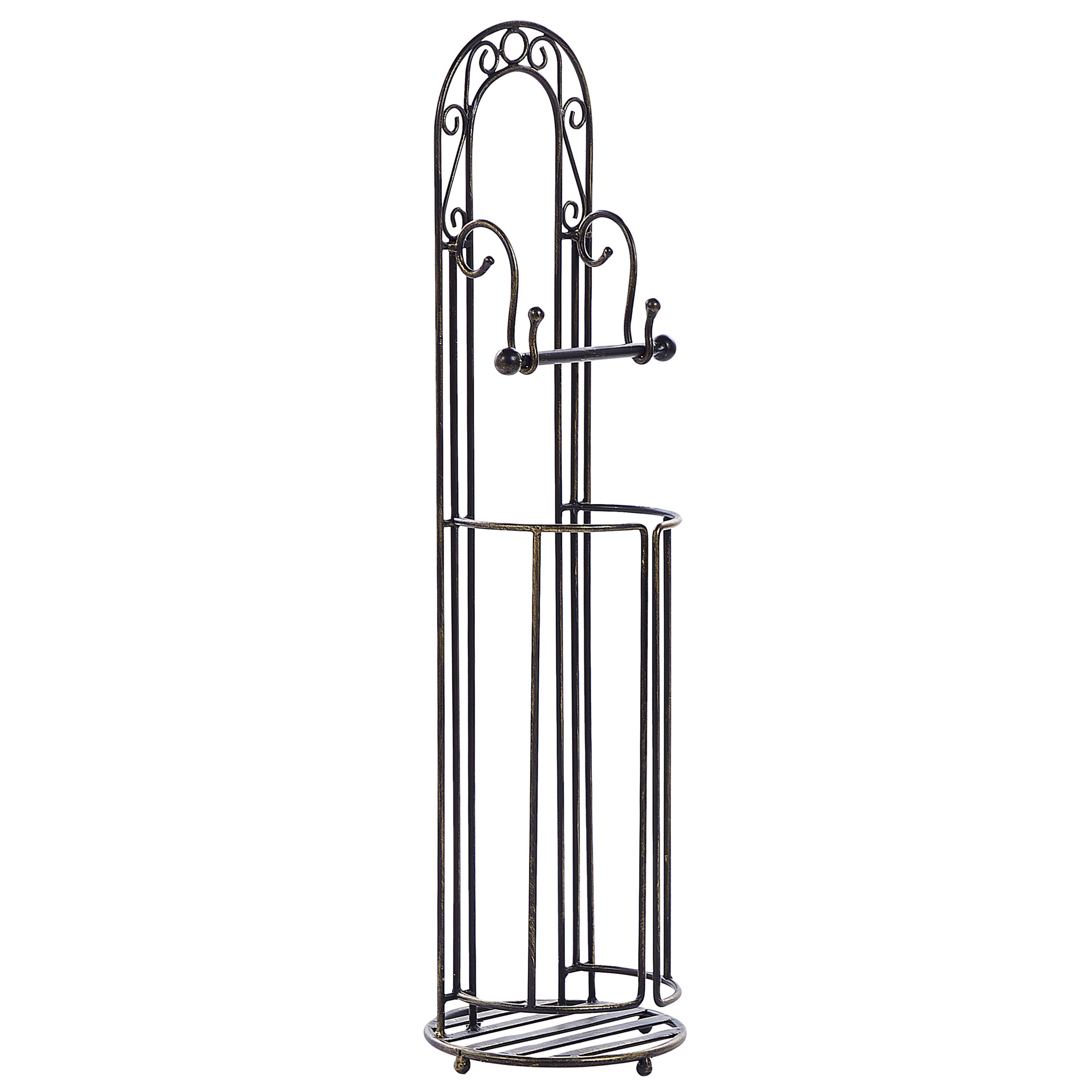 WC-paperiteline TEMUCO metalli Musta