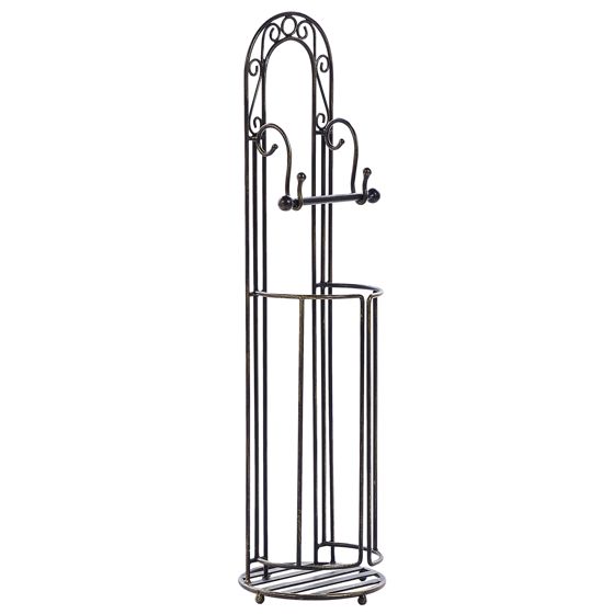 WC-paperiteline TEMUCO metalli Musta