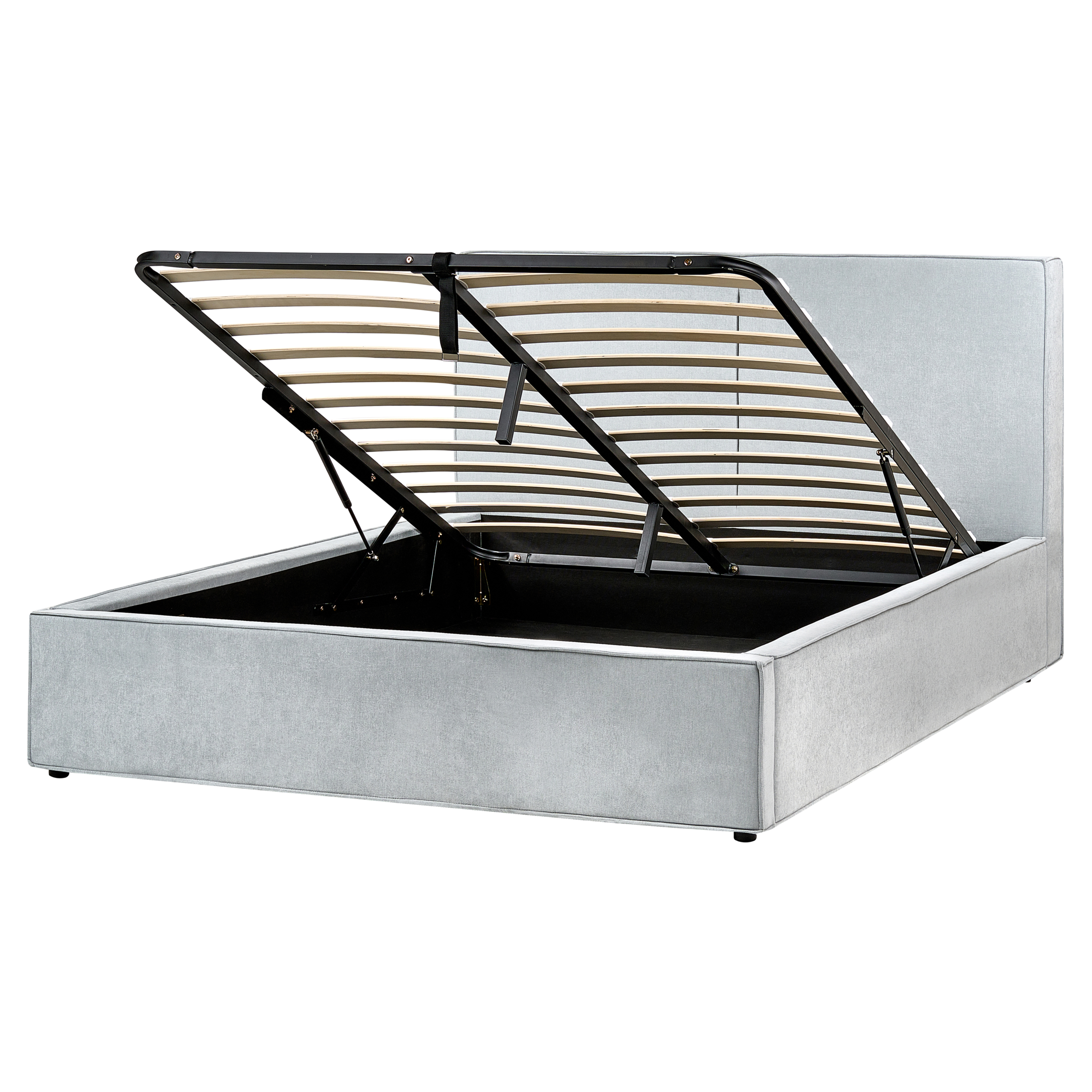 Sänky säilytystilalla kangas MOISSAC 160 x 200 cm Vaaleansininen