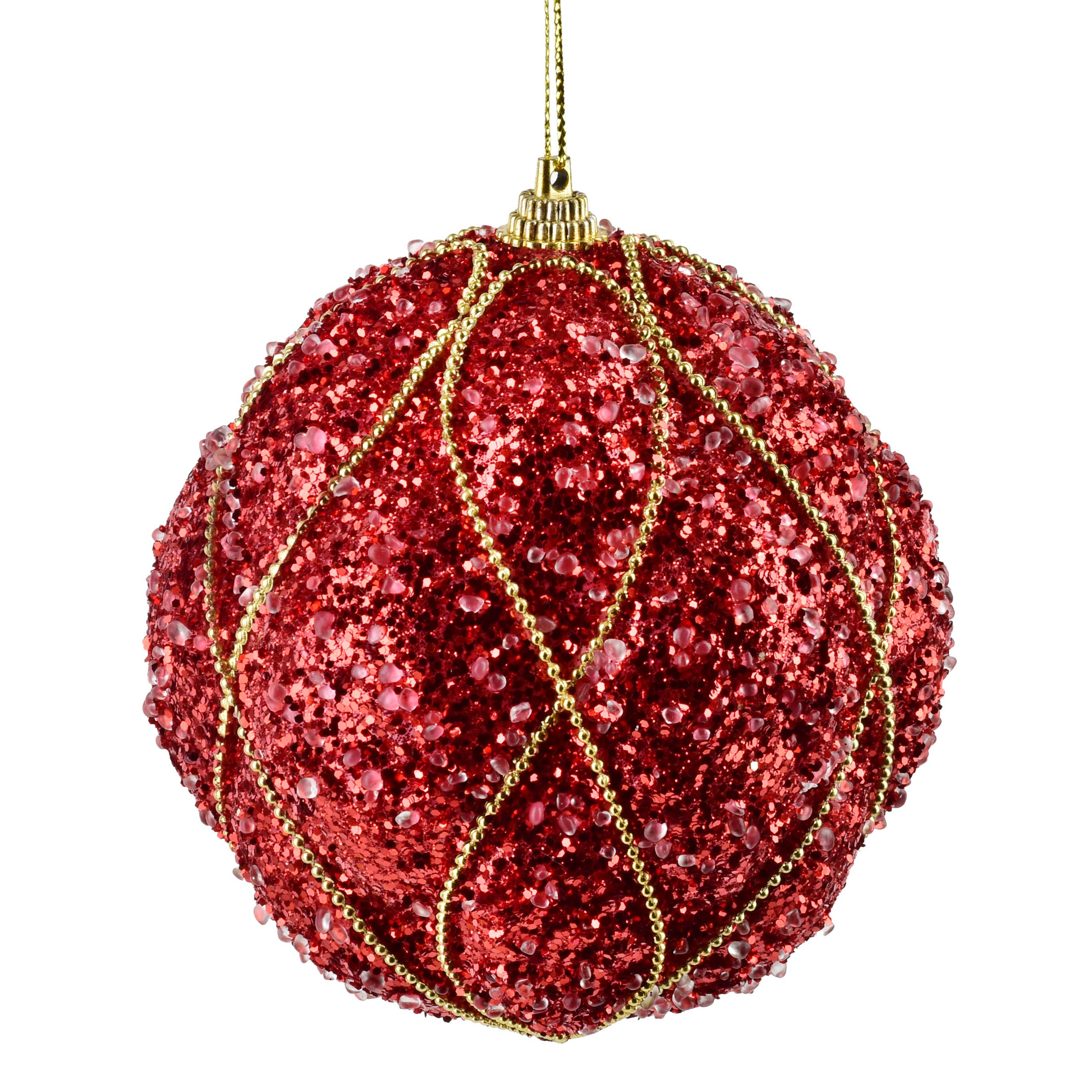 Joulupallo polystyreeni Santa Lila 10cm koristeltu 12kpl