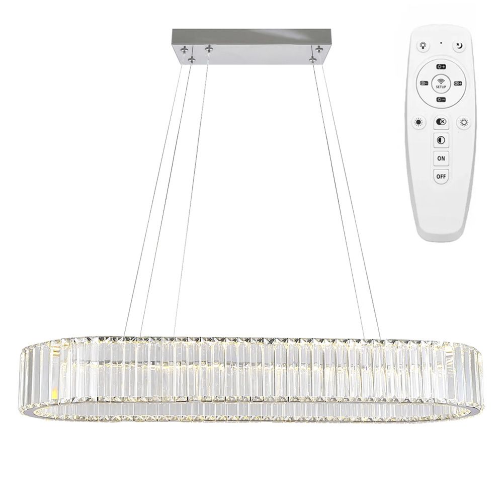 TOOLIGHT riippuva kattovalaisin LED APP1547-CP kromi, 80x29x75cm