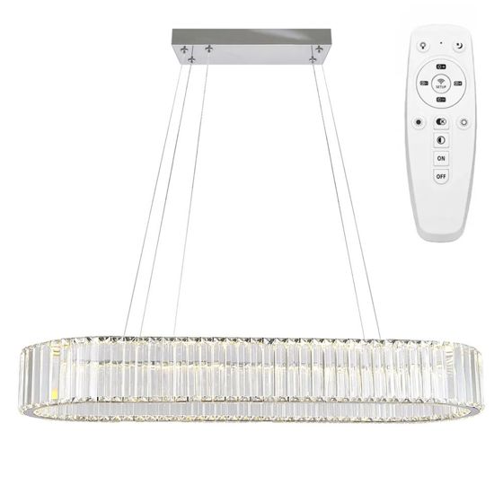 TOOLIGHT riippuva kattovalaisin LED APP1547-CP kromi, 80x29x75cm