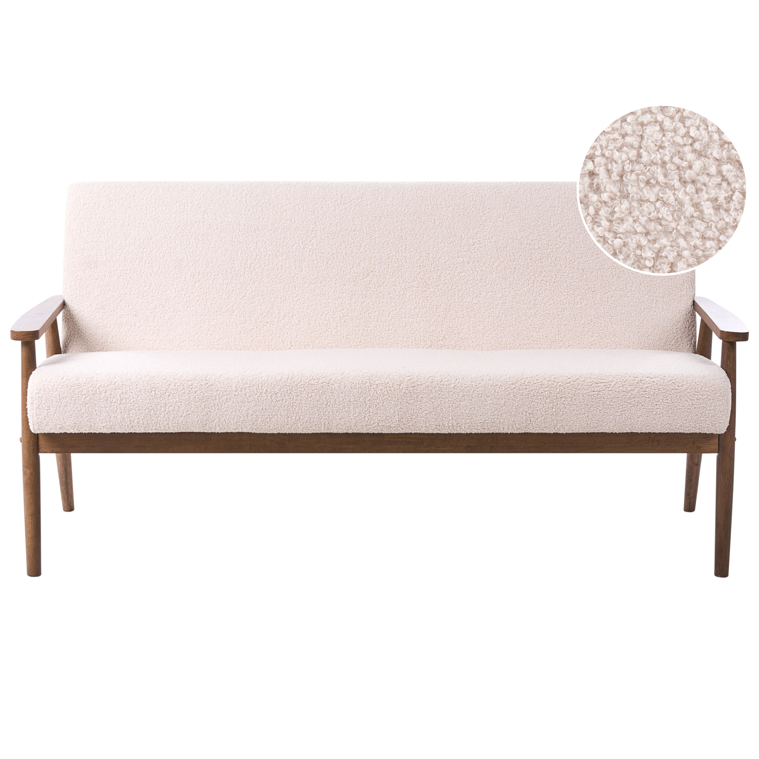 Sohva 3-istuttava ESRUM buklee Tummanruskea/beige