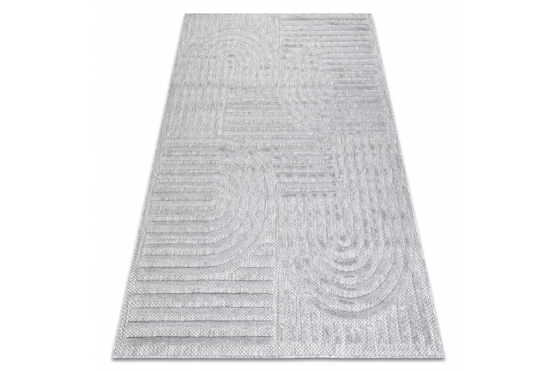 Matto SANTO STRING SIZAL 0989 geometrinen harmaa 200x290 cm