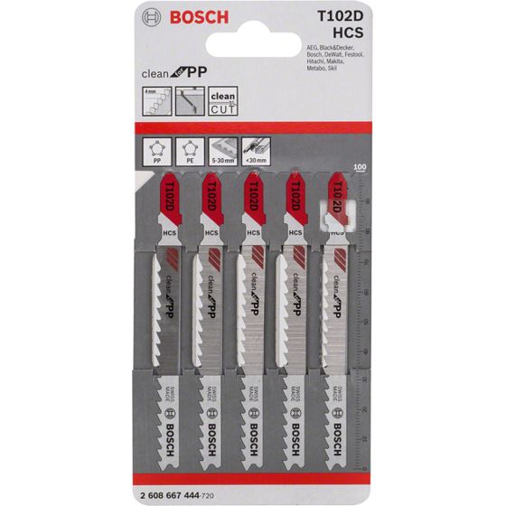 Bosch -Pistosahanterä T 102 D 5 kpl