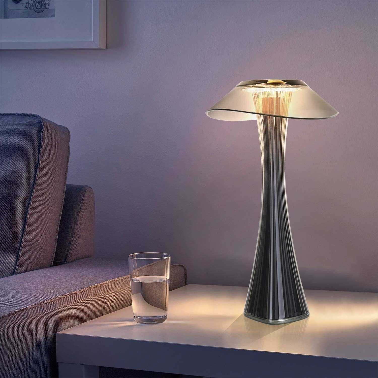 NETTLIFE LED - pöytävalaisin, kosketushimmennettävä yövalo, ladattava yövalo, kannettava USB - tunnelmavalaisin, päivävalaisin