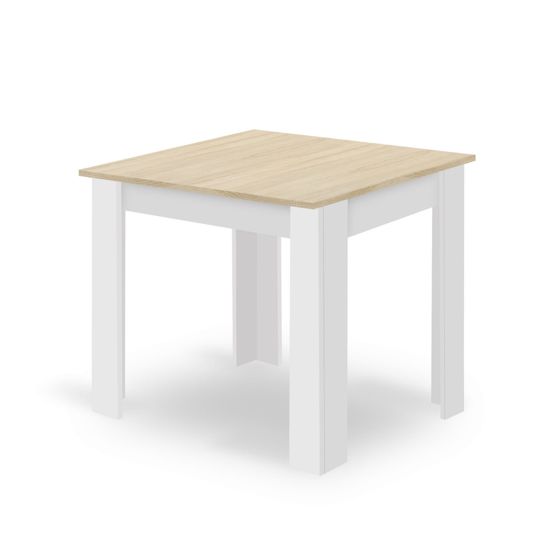 NP Pöytä 80x80 Sonoma Oak + Valkoinen