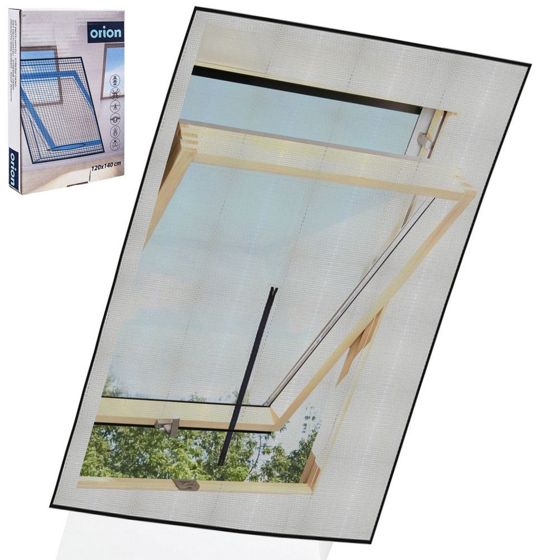 Hyttysverkko kattoikkunaan, musta, 140x120 cm