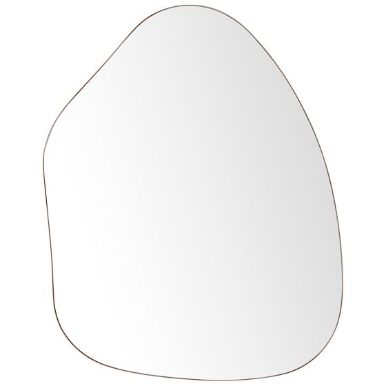 Seinäpeili PUTEAUX 70 cm 92 cm metalli Kulta