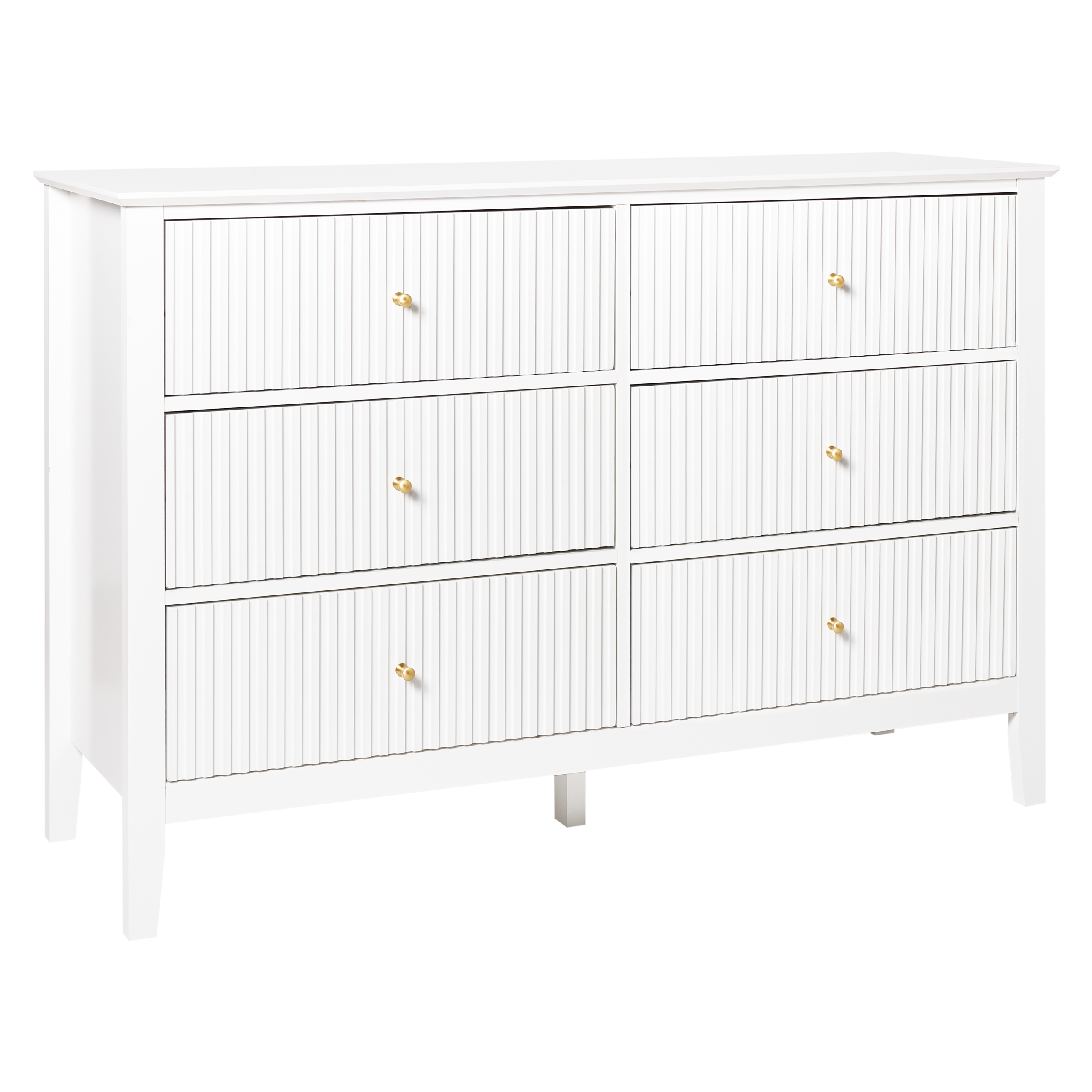 Lipasto 6 laatikolla ASSISI Valkoinen