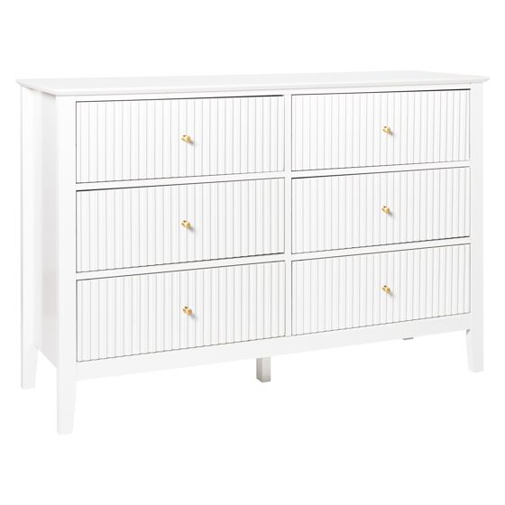 Lipasto 6 laatikolla ASSISI Valkoinen