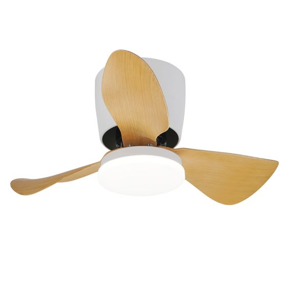 NETTLIFEKattotuuletin Valaistuksella ja Kaukosäätimellä, 23W, LED himmennettävä, hiljainen, 70cm Kesä-/talviajastin, 6 nopeutta