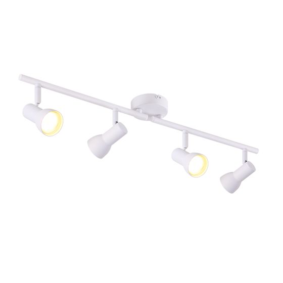 NETTLIFE 4- liekkinen GU10- kattospottivalaisin, moderni muotoilu, metalli, olohuoneeseen, eteiseen