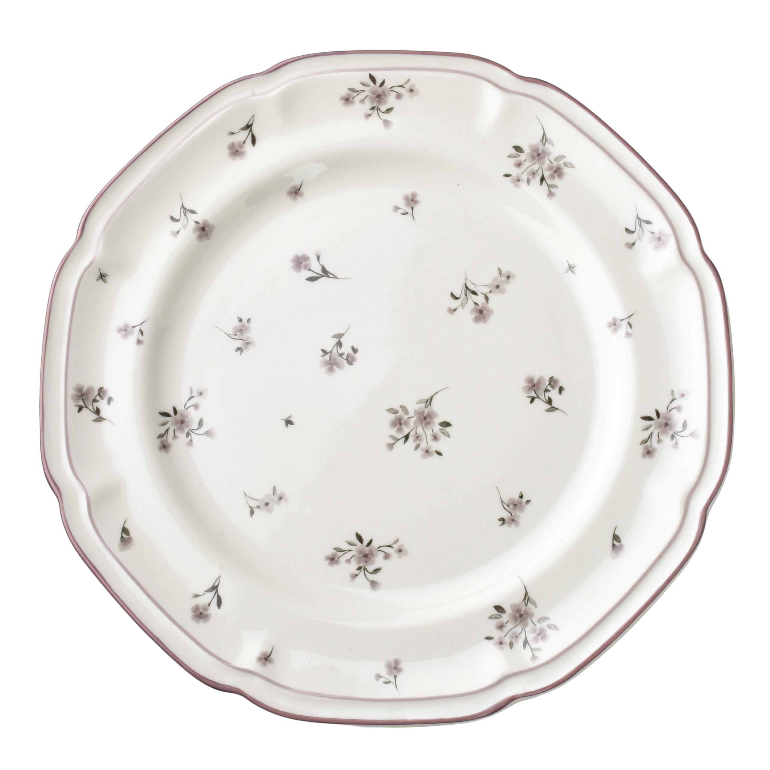 Ruokalautanen posliini ROSALIE 27x27x2,5 cm pastelli 1 kpl