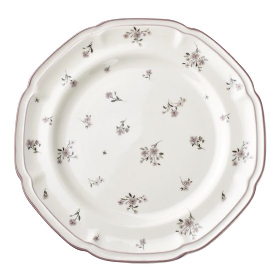 Ruokalautanen posliini ROSALIE 27x27x2,5 cm pastelli 1 kpl