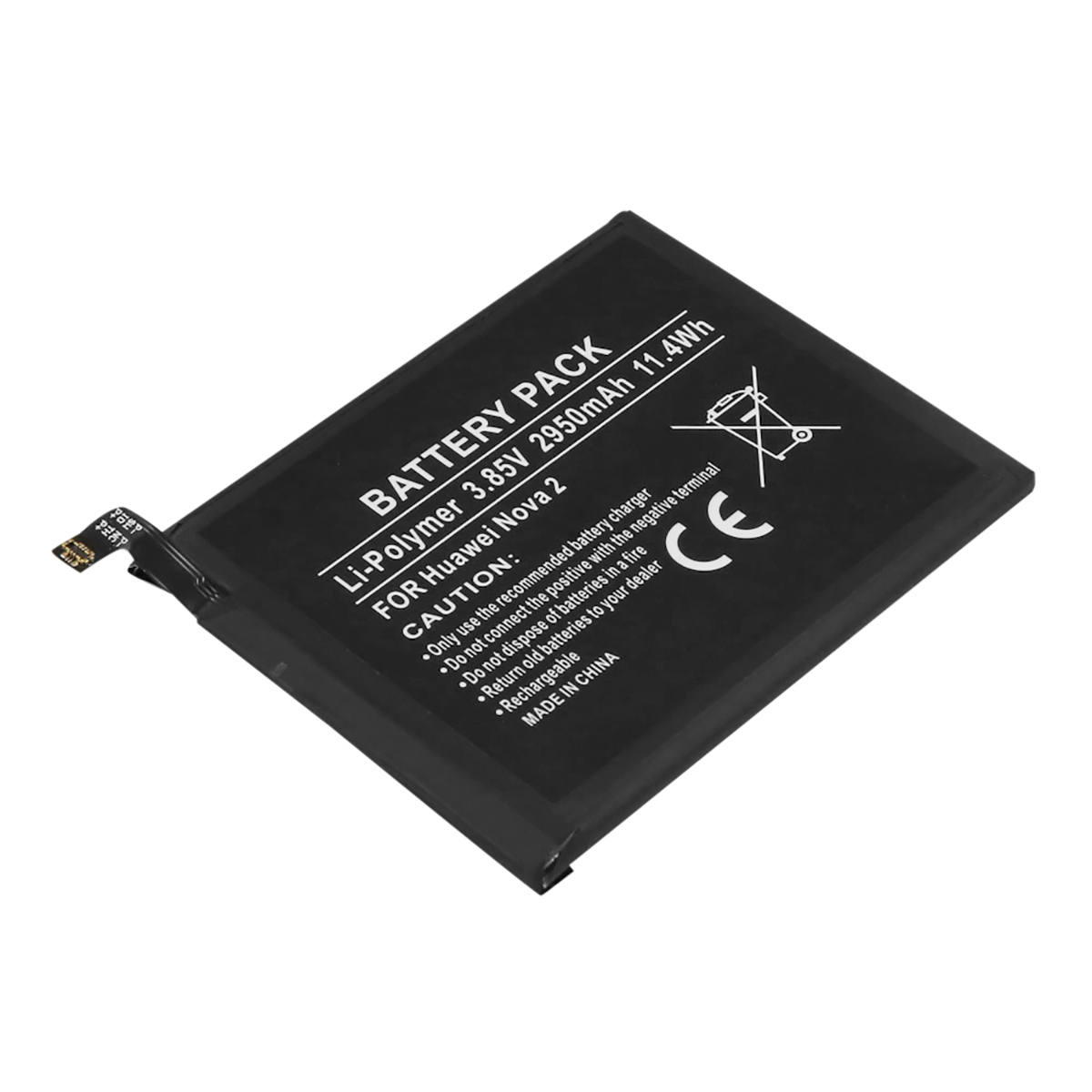 Akku Huawei Nova 2 -malliin Li-polymeeri 3.85V 2950mAh 11.4Wh