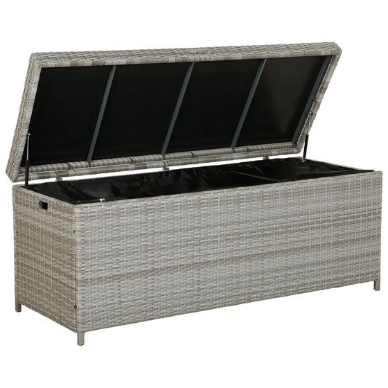 Säilytyslaatikko MODENA 158 cm 63 cm Polyrottinki Harmaa