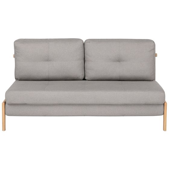 Vuodesohva EDLAND kangas Vaaleanharmaa 2-istuttava