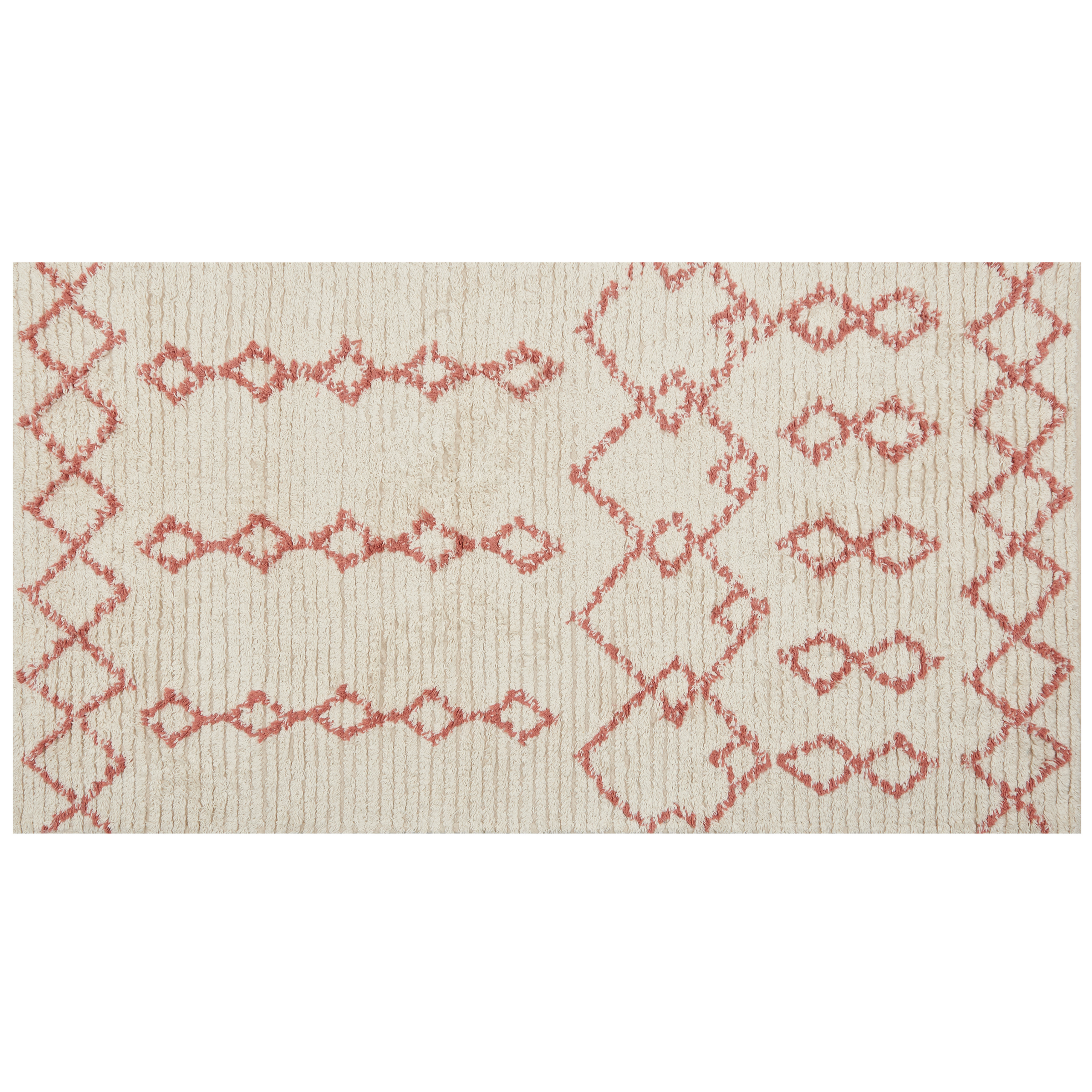 Matto BUXAR Beige 80 x 150 cm Puuvilla