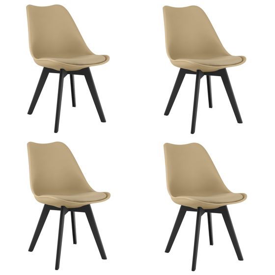 MARK-tuoli - tummanbeige / mustat jalat x 4