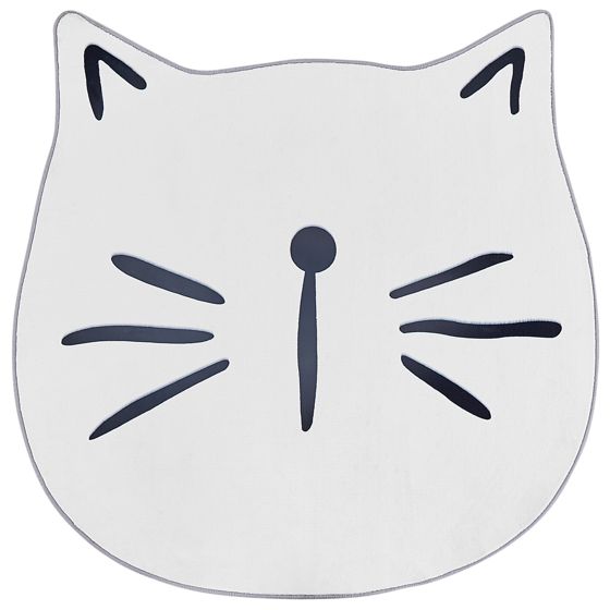 Lastenhuoneen matto KITTY Valkoinen ø 100 cm