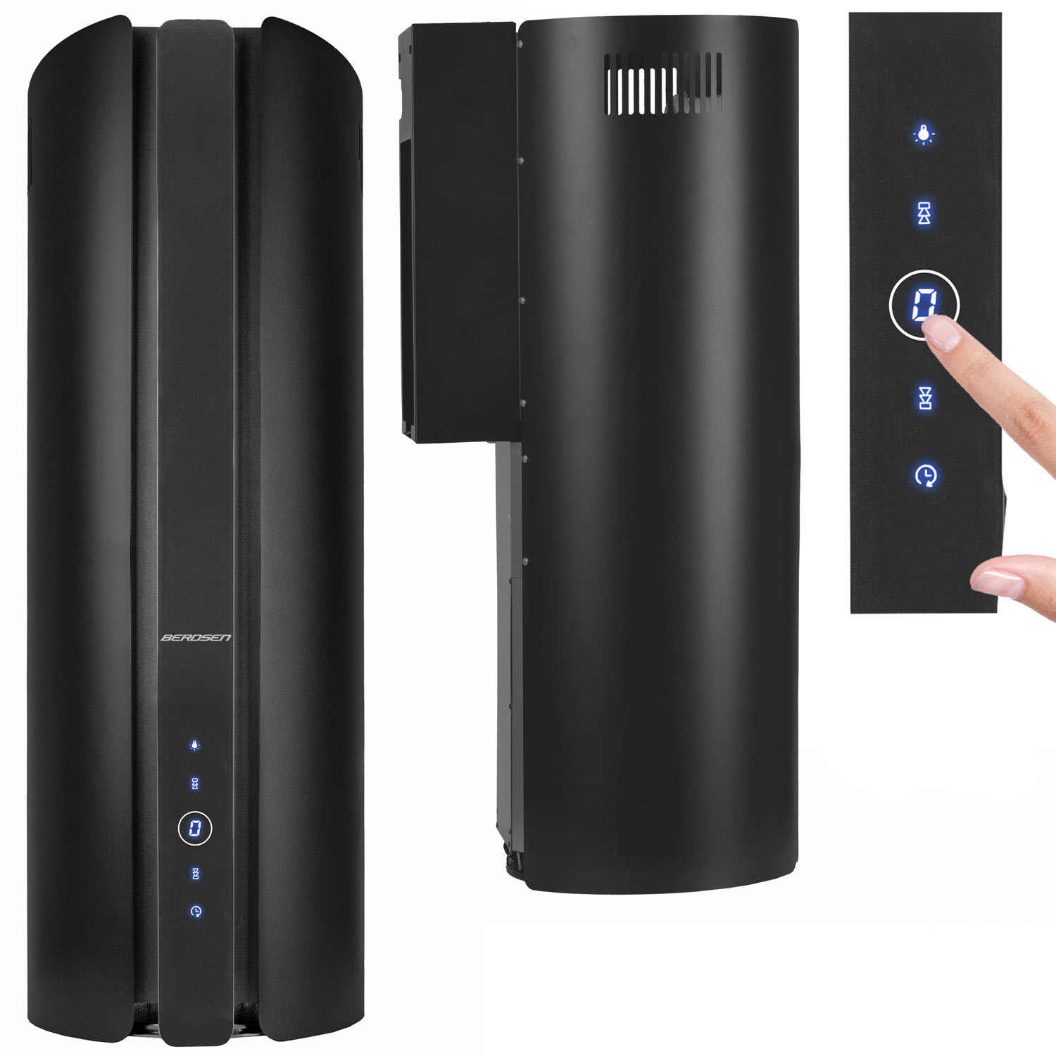 Berdsen BT-219 liesituuletin, 35 cm, musta