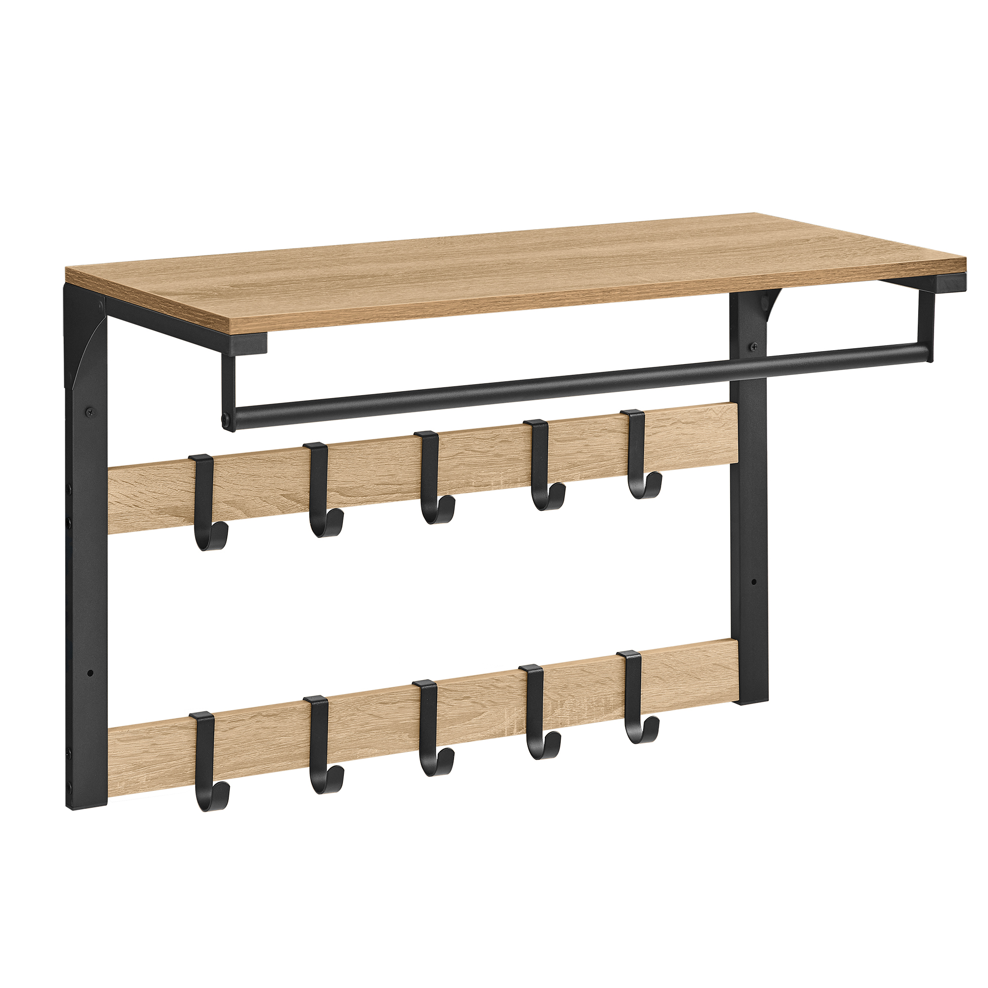 Seinänaulakko hyllyllä, sonoma-tammi, LCR101B11