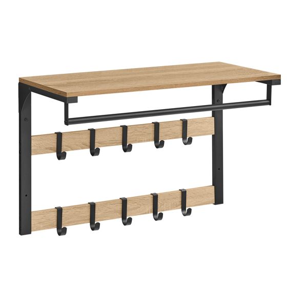 Seinänaulakko hyllyllä, sonoma-tammi, LCR101B11