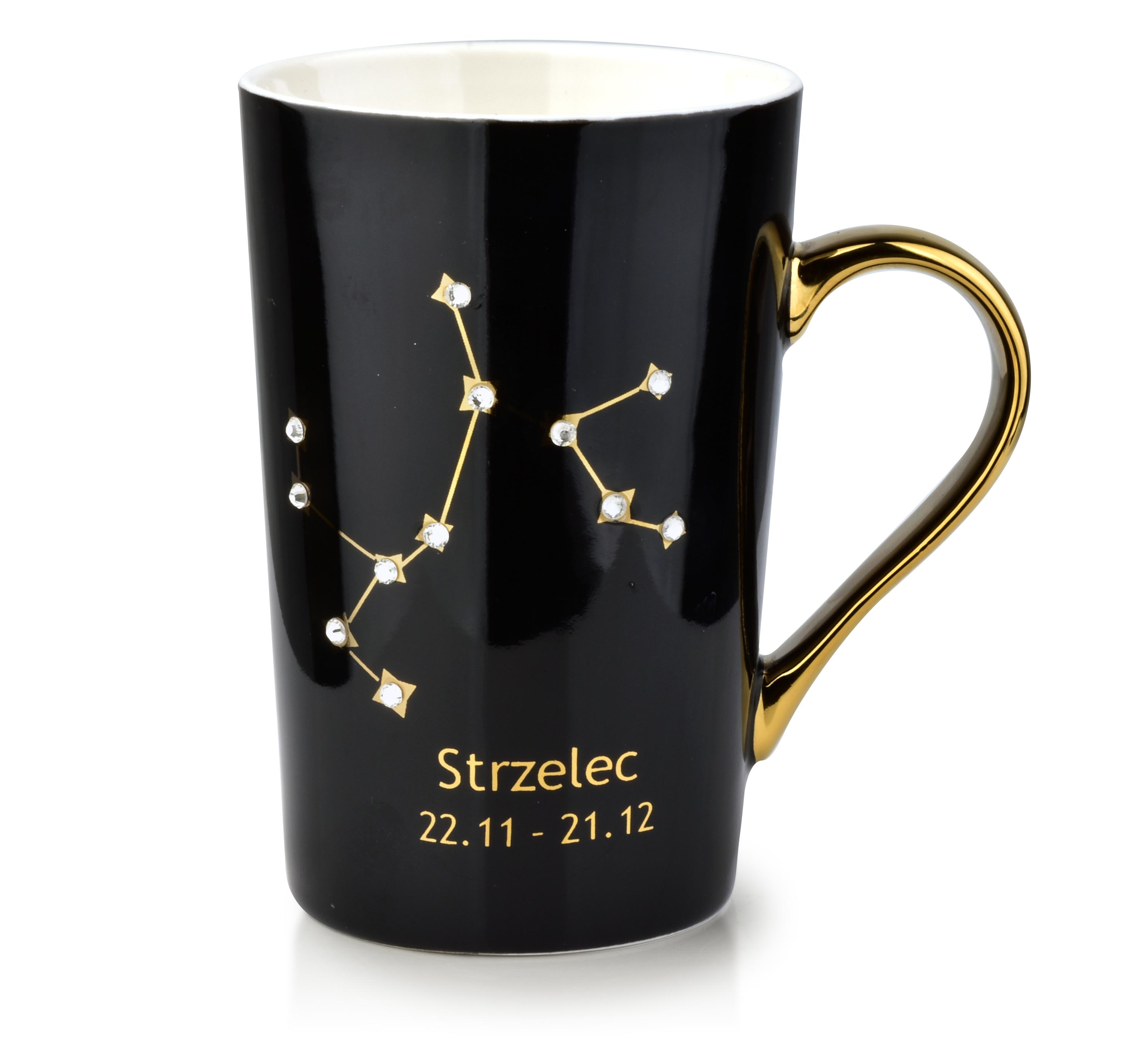 Muki posliini AFFEK DESIGN ZODIAK STRIKER 430 ml musta 1 kpl