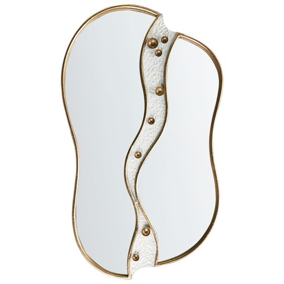 Seinäpeili TAWLEY 45 cm 76 cm Metalli Kulta