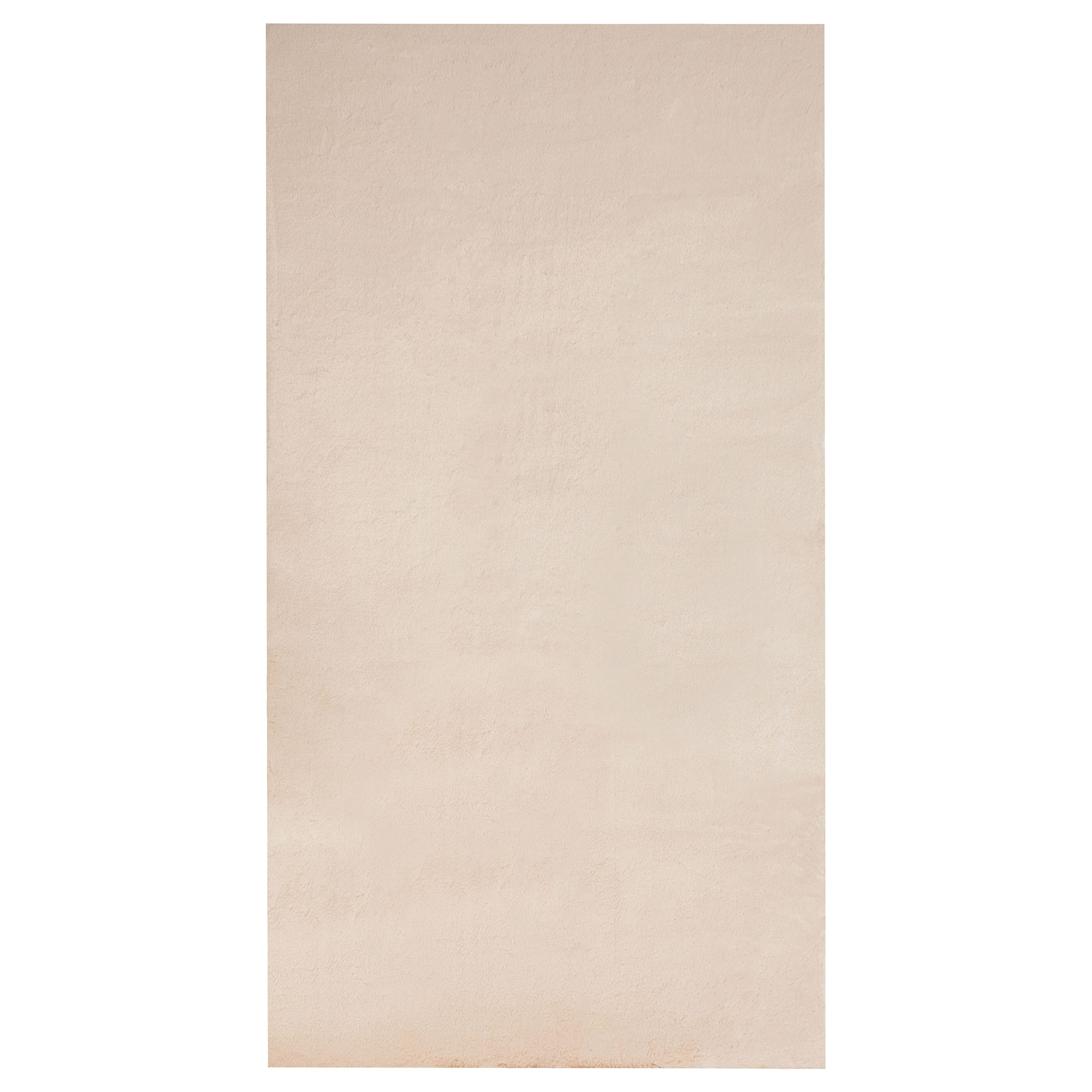 Tekoturkismatto MIRPUR Beige 80 x 150 cm