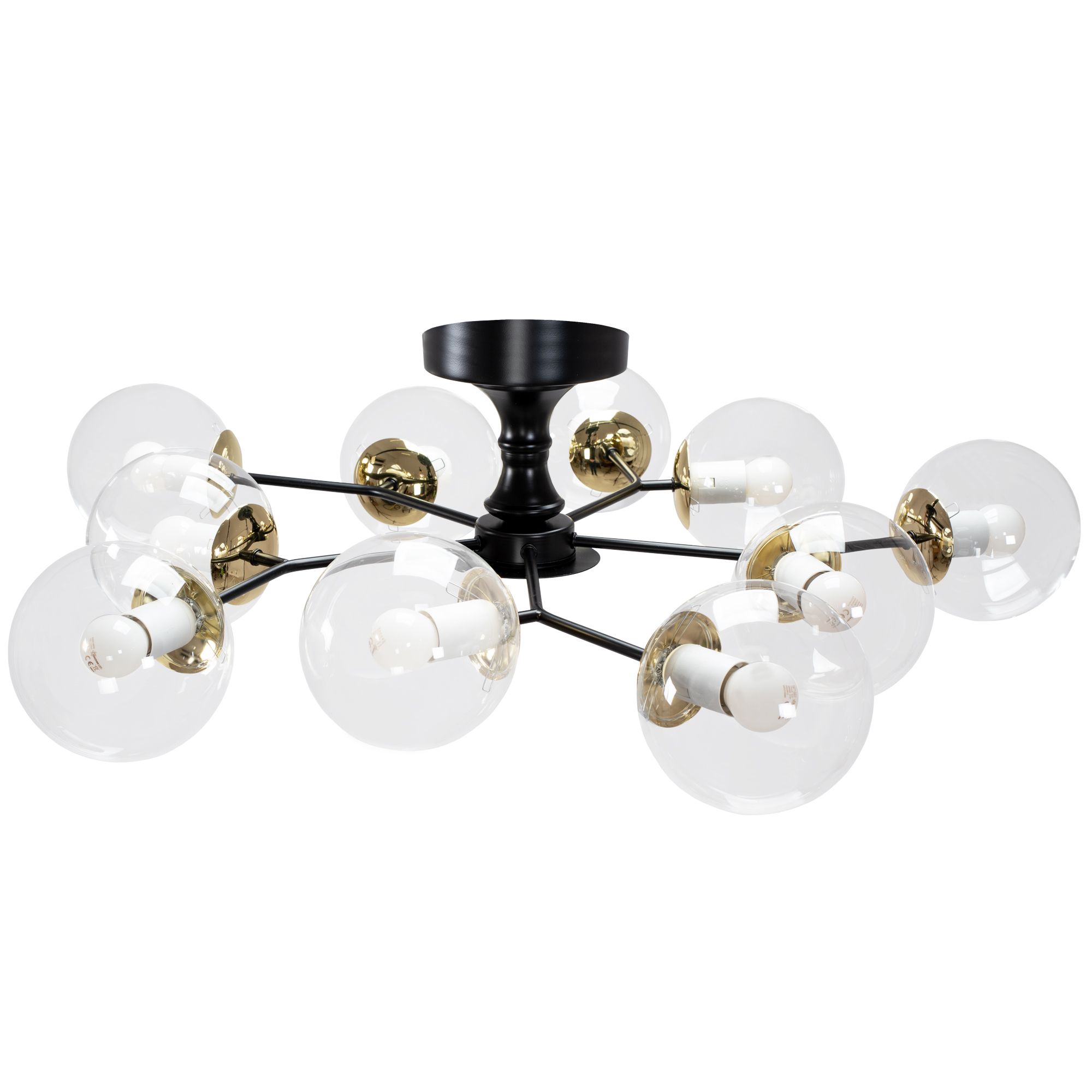 TOOLIGHT riippuvalaisin APP1136-10C Musta-kulta, 30x78x30cm