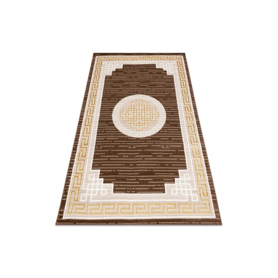 Matto MEFE moderni 9096 Kehys, Kreikkalainen avain - beige / ruskea 140x190 cm