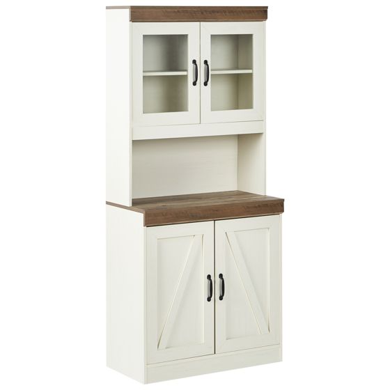 Lasivitriini KALBARRI 80 cm Ruskea/valkoinen