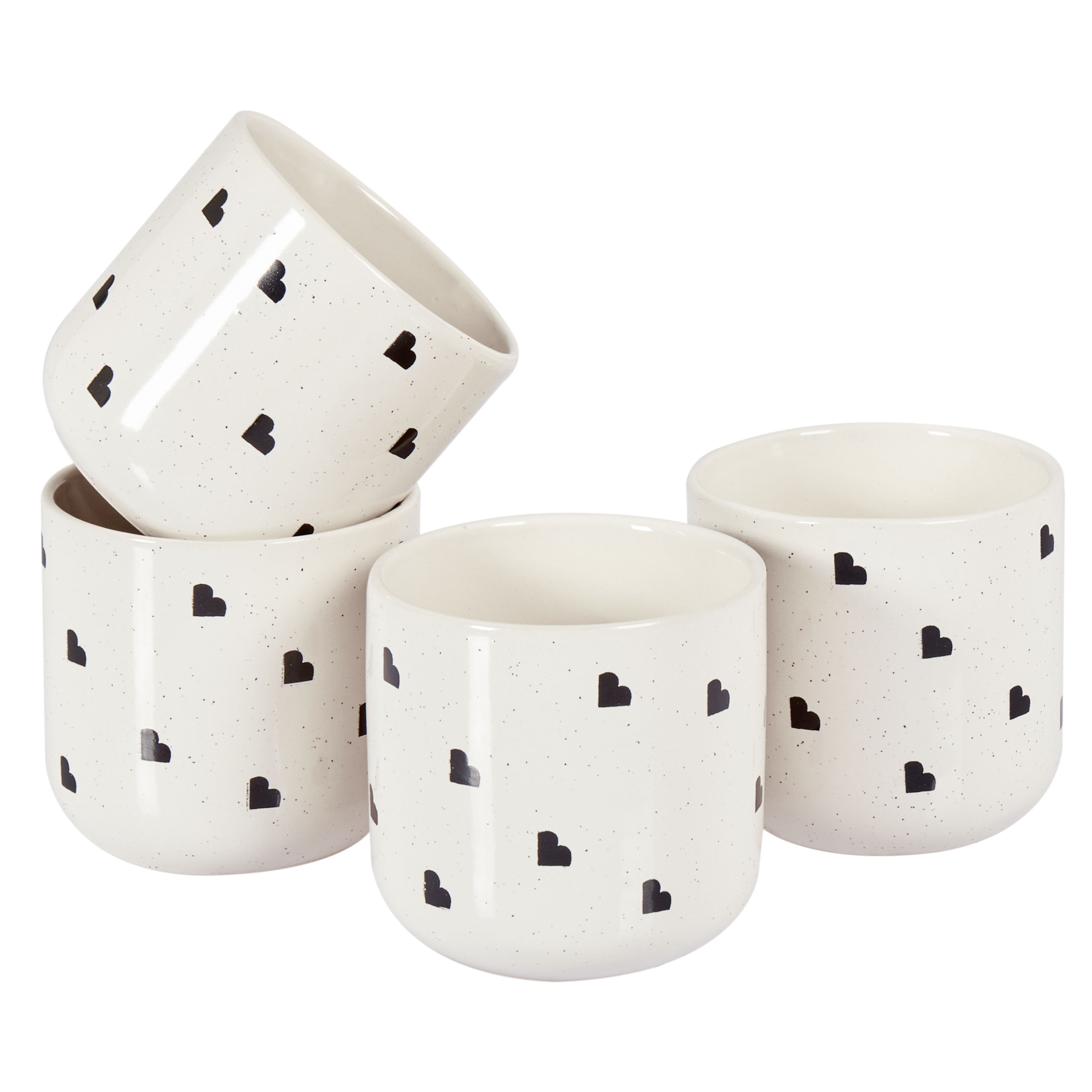 Mukisetti 4 kpl ANNISE kivitavara Luonnonvalkoinen