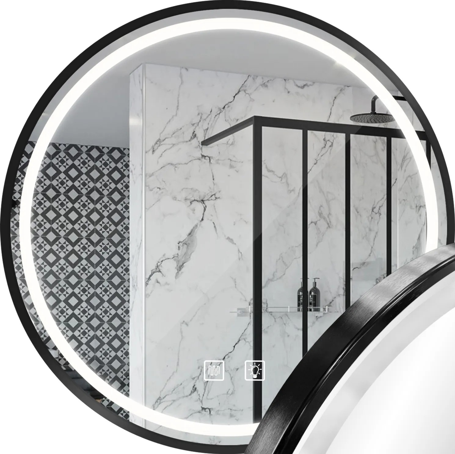 REA peili LED P11394 MMJ 50 Harmaa, 2x50x50cm