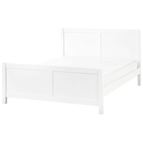 Sänky puu CHAMPAGNAT 140 x 200 cm Valkoinen