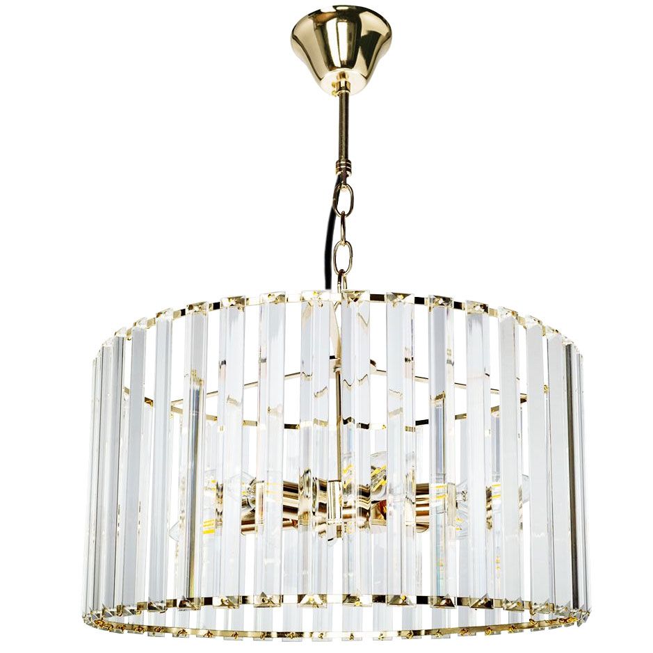 TOOLIGHT riippuva kattovalaisin APP1157-5CP kulta, 41,5x41,5x21,5cm