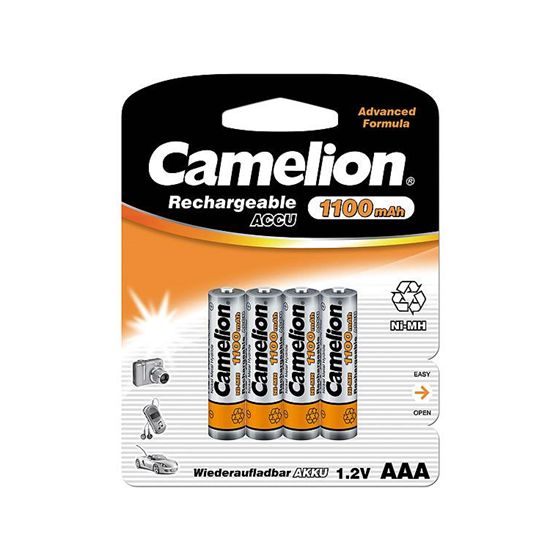 Camelion | AAA/HR03 | 1100 mAh | Ni-MH-akut | 4 kpl.