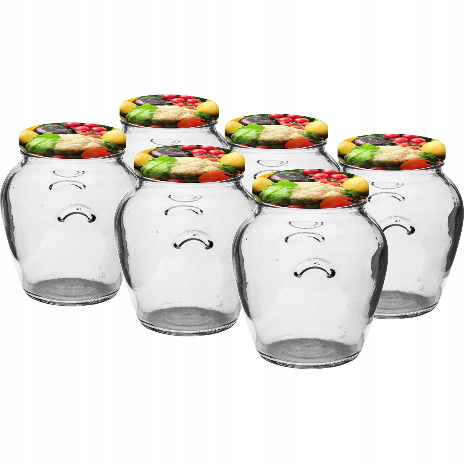 Lasipurkki kierrekorkilla fi82/6 580ml - 6 kpl