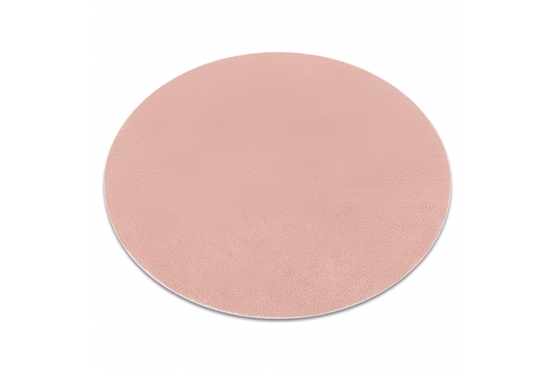 Moderni pesumatto LINDO pyöreä vaaleanpunainen, liukumaton pyöreä 120 cm