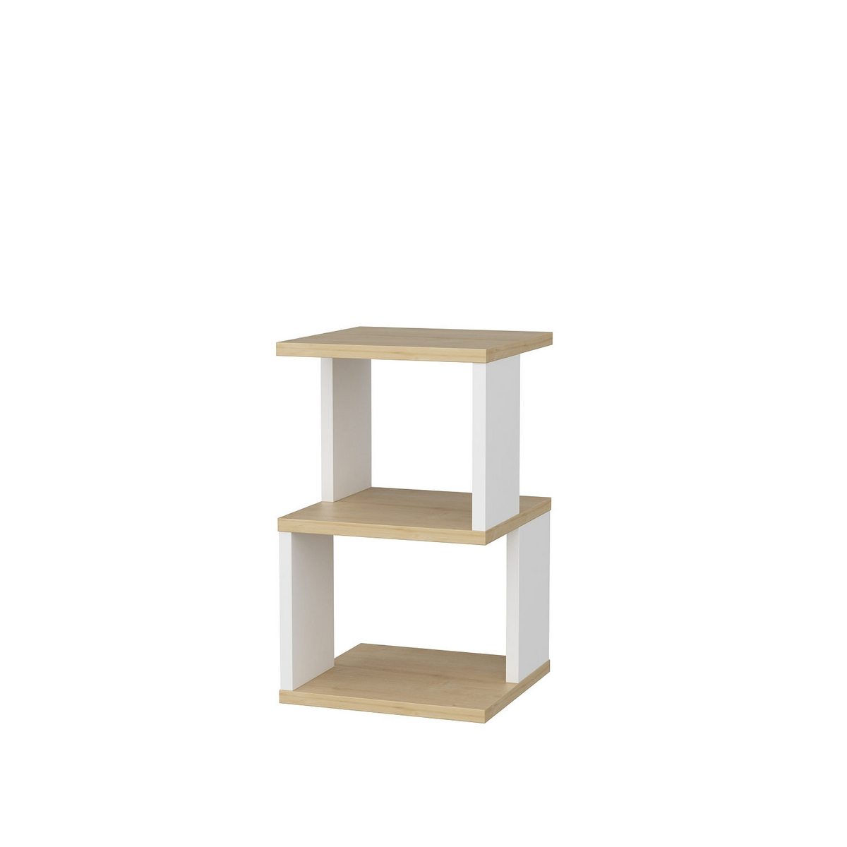 Norda Design moderni skandinaavinen yöpöytä, 29,6 x 29,6 x 49,4 cm | 100 % melamiinipäällystetty, 18 mm paksu